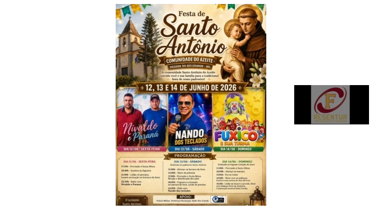 VAN PARA FESTA DE SANTO ANT&Ocirc;NIO DO RIO GRANDE 
